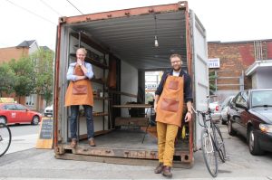 shipping container popup shop
